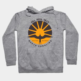 Kill Devil Hills, NC Outer Banks Sunrise Bird in Flight Hoodie